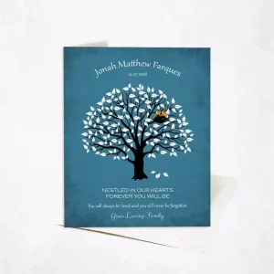 Magnolia Tree Memorial Card Gift for Bereaved Parents C-1207