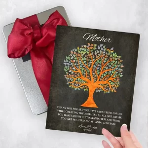 Artful Tree Silhouette Mother's Day Gift Delivery Box Gift for Mom TOY-1222