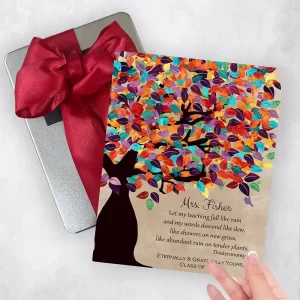 Colorful Spring Tree Teacher Appreciation Gift Delivery Box Gift for Educator TOY-1229