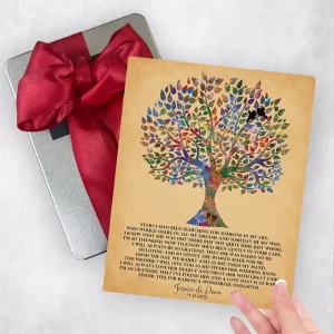 Watercolor Tree Wedding Gift Delivery Box Gift for Mother Of The Bride TOY-1256
