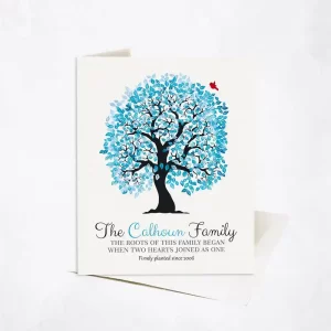 Artful Tree Anniversary Card Gift for Couple C-1264