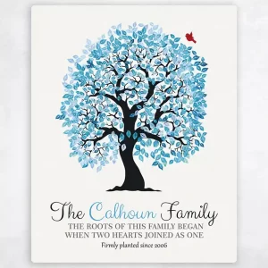 Artful Tree Anniversary Wall Plaque Gift for Couple LTC-1264