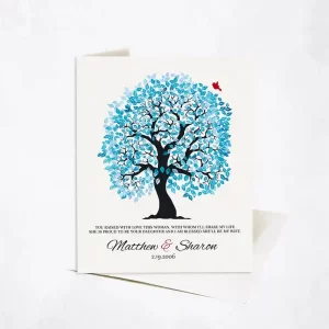 Artful Tree Wedding Card Gift for Mother Of The Bride C-1272