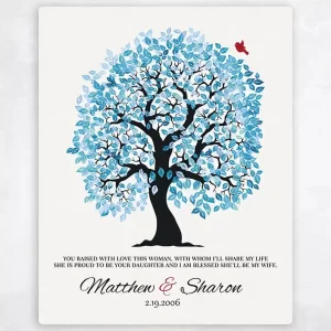 Artful Tree Wedding Wall Plaque Gift for Mother Of The Bride LTC-1272