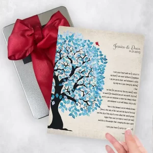 Half Artful Tree 10th Anniversary Gift Delivery Box Gift for Couple TOY-1278