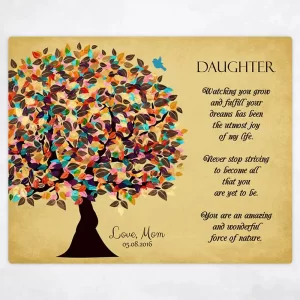 Late Spring Tree Graduation Wall Plaque Gift for Daughter LTC-1316