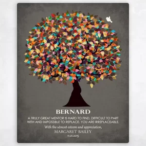 Late Spring Tree Leadership Appreciation Wall Plaque Gift for Mentor LTC-1320
