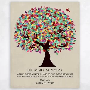 Early Spring Tree Leadership Appreciation Wall Plaque Gift for Mentor LTC-1352