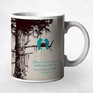 Dark Sequoia Tree Memorial Coffee Mug Gift for Bereaved Parents M-1357