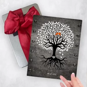 Iron Tree with Roots 6th Anniversary Gift Delivery Box Gift for Couple TOY-1373