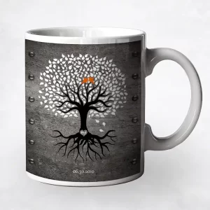 Iron Tree with Roots 6th Anniversary Coffee Mug Gift for Couple M-1373