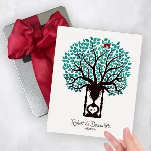Hourglass Tree 1st Anniversary Gift Delivery Box Gift for Couple TOY-1387