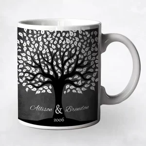 Dramatic Tree Anniversary Coffee Mug Gift for Couple M-1402