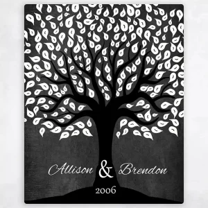 Dramatic Tree Anniversary Wall Plaque Gift for Couple LTC-1402
