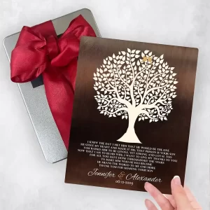 Bronze Tree Silhouette Wedding Gift Delivery Box Gift for Mother Of The Groom TOY-1419