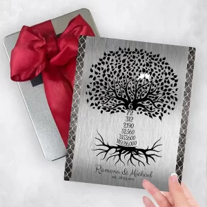 Iron Countdown Tree 6th Anniversary Gift Delivery Box Gift for Couple TOY-1435