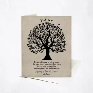 Curly Tree Father's Day Card Gift for Dad C-1463