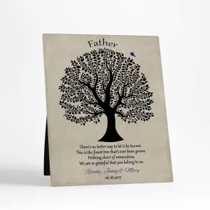 Curly Tree Father's Day Desktop Plaque Gift for Dad D-1463