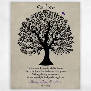 Curly Tree Father's Day Wall Plaque Gift for Dad LTC-1463