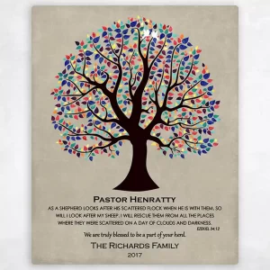 Curly Tree Clergy Appreciation Wall Plaque Gift for Pastor LTC-1464