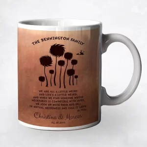 Copper Cypress Tree 7th Anniversary Coffee Mug Gift for Couple M-1468