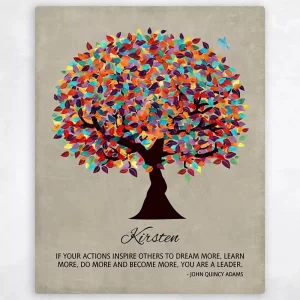 Colorful Spring Tree Leadership Appreciation Wall Plaque Gift for Mentor LTC-1472