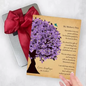 Half Purple Tree Mother's Day Gift Delivery Box Gift for Mom TOY-1478