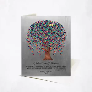 Tin Willow Tree Leadership Appreciation Card Gift for Mentor C-1511