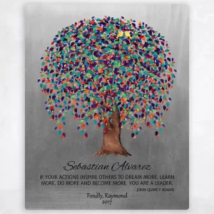 Tin Willow Tree Leadership Appreciation Wall Plaque Gift for Mentor LTC-1511