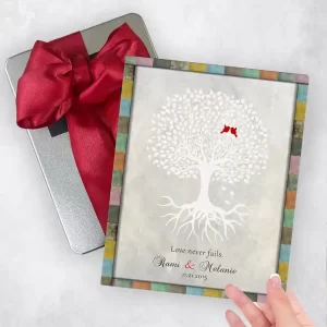 White Tree with Roots Anniversary Gift Delivery Box Gift for Couple TOY-1524
