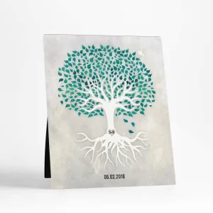 Canopy Anniversary Desktop Plaque Gift for Couple D-1528