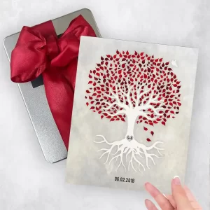 White Canopy Tree Anniversary Gift Delivery Box Gift for Couple TOY-1533