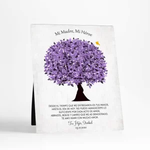 Purple Tree Mother's Day Desktop Plaque Gift for Mom D-1549