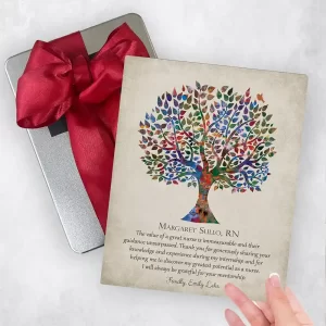 Watercolor Tree Leadership Appreciation Gift Delivery Box Gift for Nurse TOY-1562