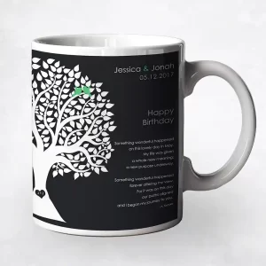 Half Silhouette Tree Spouse Birthday Coffee Mug Gift for Spouse M-1717