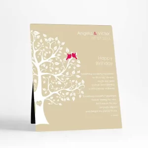 Half Curly Tree Spouse Birthday Desktop Plaque Gift for Spouse D-1719