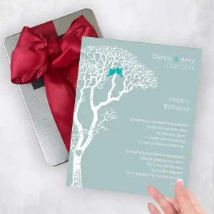 White Bare Tree Spouse Birthday Gift Delivery Box Gift for Spouse TOY-1724
