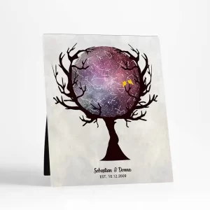 Star Map Anniversary Desktop Plaque Gift for Couple D-1757