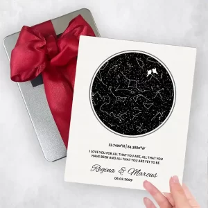 Star Map 11th Anniversary Gift Delivery Box Gift for Couple TOY-1762