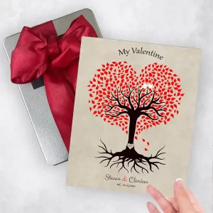 Heart Shape Tree Valentine's Day Gift Delivery Box Gift for Couple TOY-1815