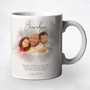 Watercolor Portrait Family Appreciation Coffee Mug Gift for Grandparent M-1854