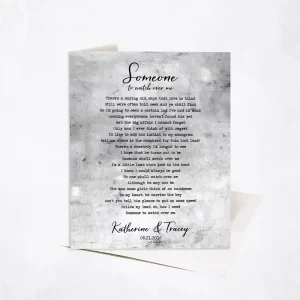 Tarnished Tin Our Song Lyrics 10th Anniversary Card Gift for Couple C-1903