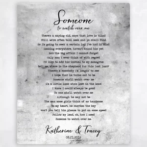 Tarnished Tin Our Song Lyrics 10th Anniversary Wall Plaque Gift for Couple LTC-1903