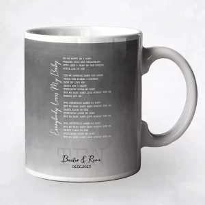 Tin Our Song Lyrics 10th Anniversary Coffee Mug Gift for Couple M-1925