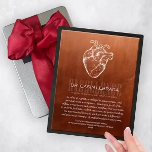 Copper Heart Organ Anatomy Cardiologist Recognition Gift Delivery Box Gift for Doctor TOY-2102
