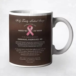 Bronze Cancer Awareness Ribbon (Any Color) Recognition Coffee Mug Gift for Doctor M-2113