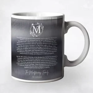 Silver Surname Monogrammed Family History Established Housewarming Coffee Mug Gift for Family M-2136
