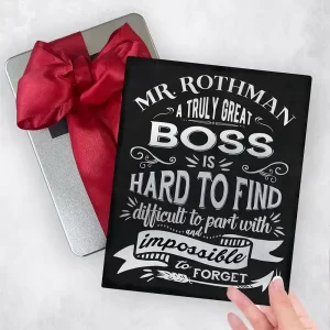 Truly Great Boss Typography Retirement Gift Delivery Box Gift for Boss TOY-2150