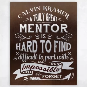 Bronze Truly Great Mentor Typography Retirement Wall Plaque Gift for Mentor LTC-2152