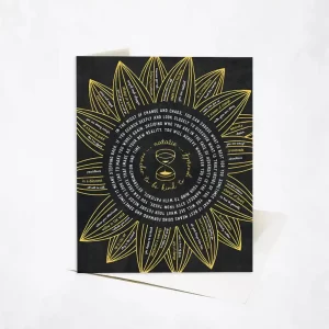 Hourglass Words of Encouragement for Her Divorce Card Gift for Divorcee C-2154